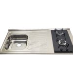 Irmãos Brant - PIA FOGÃO À GÁS COM FURO E VÁLVULA CUBA DESL ESQUERDA – Fabrinox