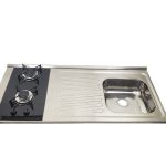 Irmãos Brant - PIA FOGÃO À GÁS COM FURO E VÁLVULA CUBA DESL DIREITA – Fabrinox