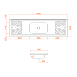 Irmãos Brant - PIA SIMPLES LUXO PSL1800 – Fabrinox