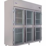 Irmãos Brant - MINI CÂMARA COMERCIAL INOX 6 PORTAS DE VIDRO 1400L 127V – Frilux