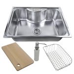 Irmãos Brant - CUBA INOX N6545 65X45X22 BRILHANTE + KIT COMPLETO ACESSÓRIOS – Fabrinox